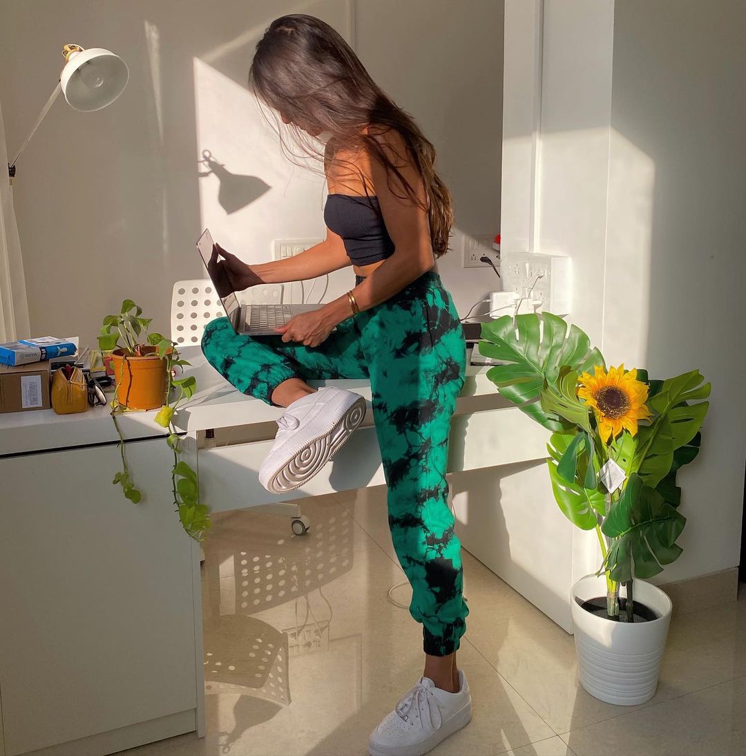 EVERGREEN TIE DYE TRACK PANTS