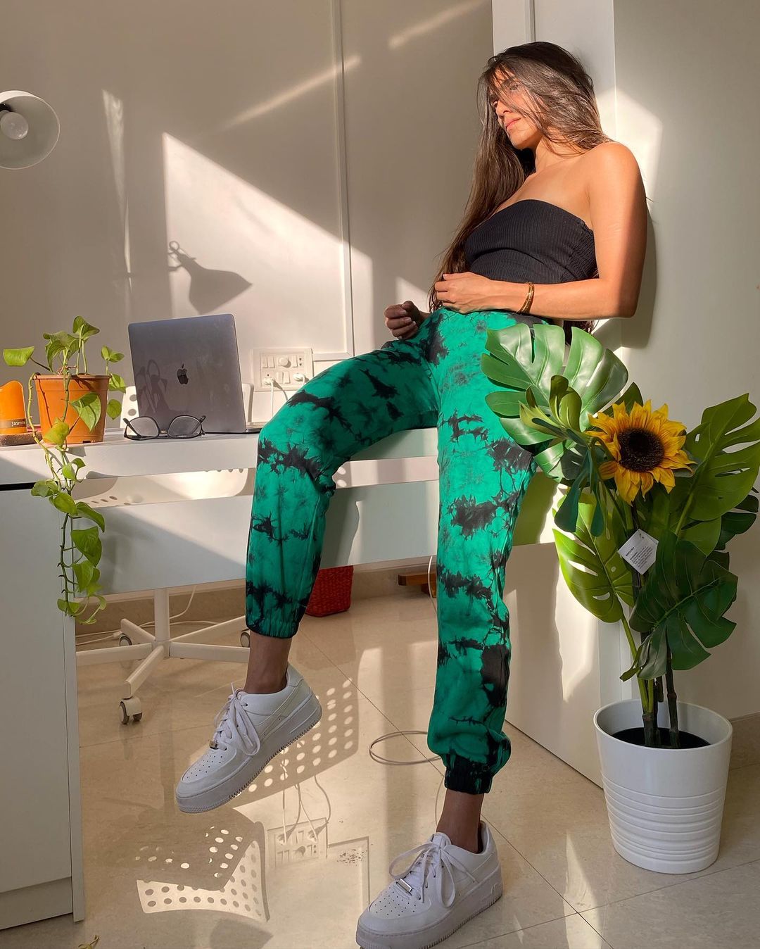 EVERGREEN TIE DYE TRACK PANTS