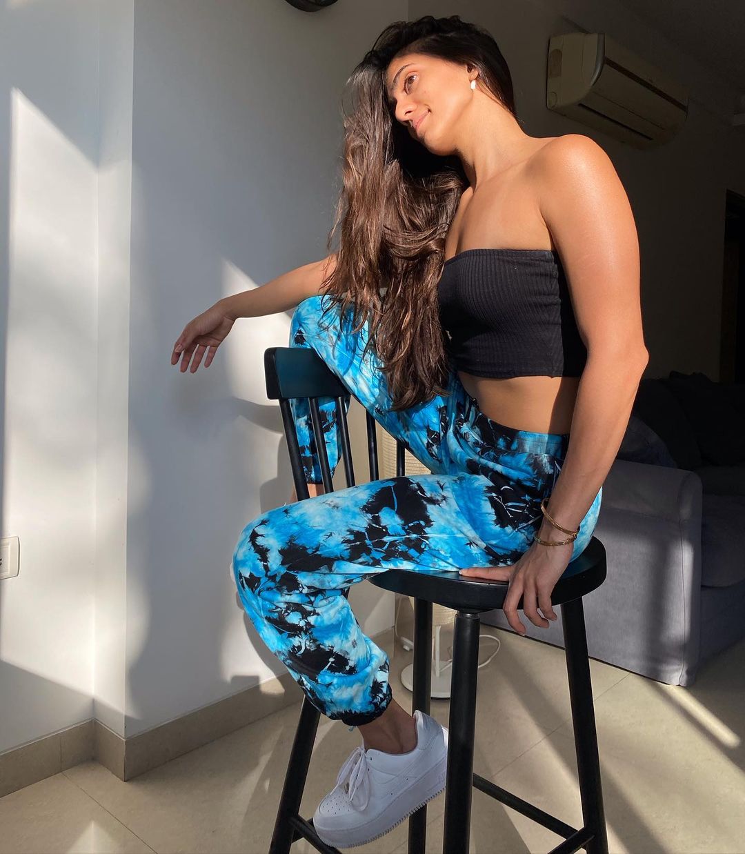 BLUE HAZE TIE DYE TRACK PANTS