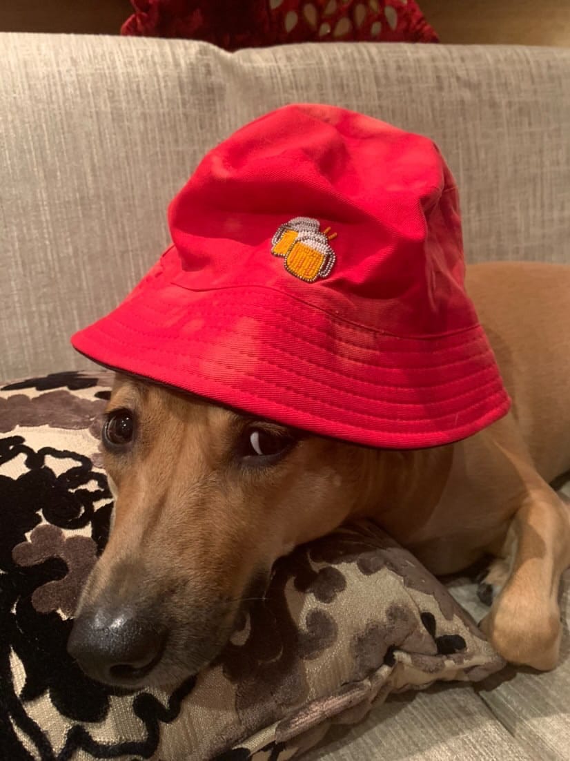 RED BUCKET HAT