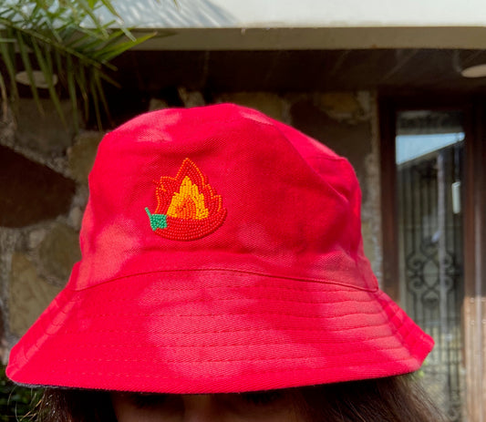 CHILLI AND FIRE BUCKET HAT