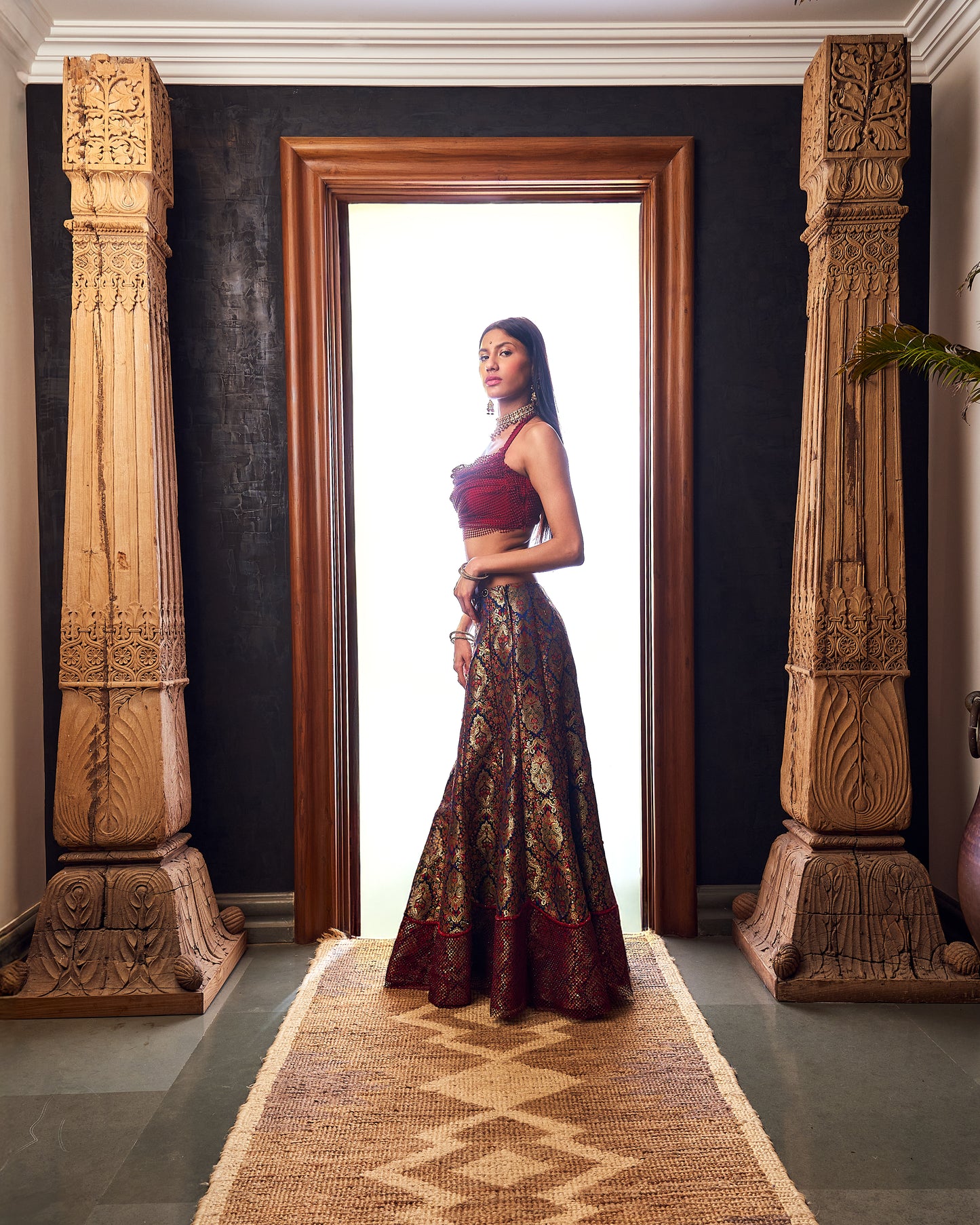 Kali lehenga choli